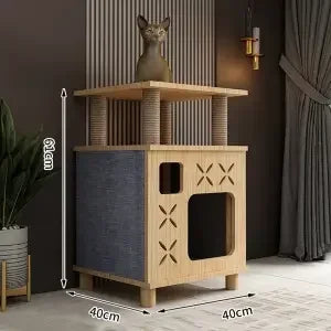 Multi-Story Cat Nest & Climbing Frame – Cat Villa