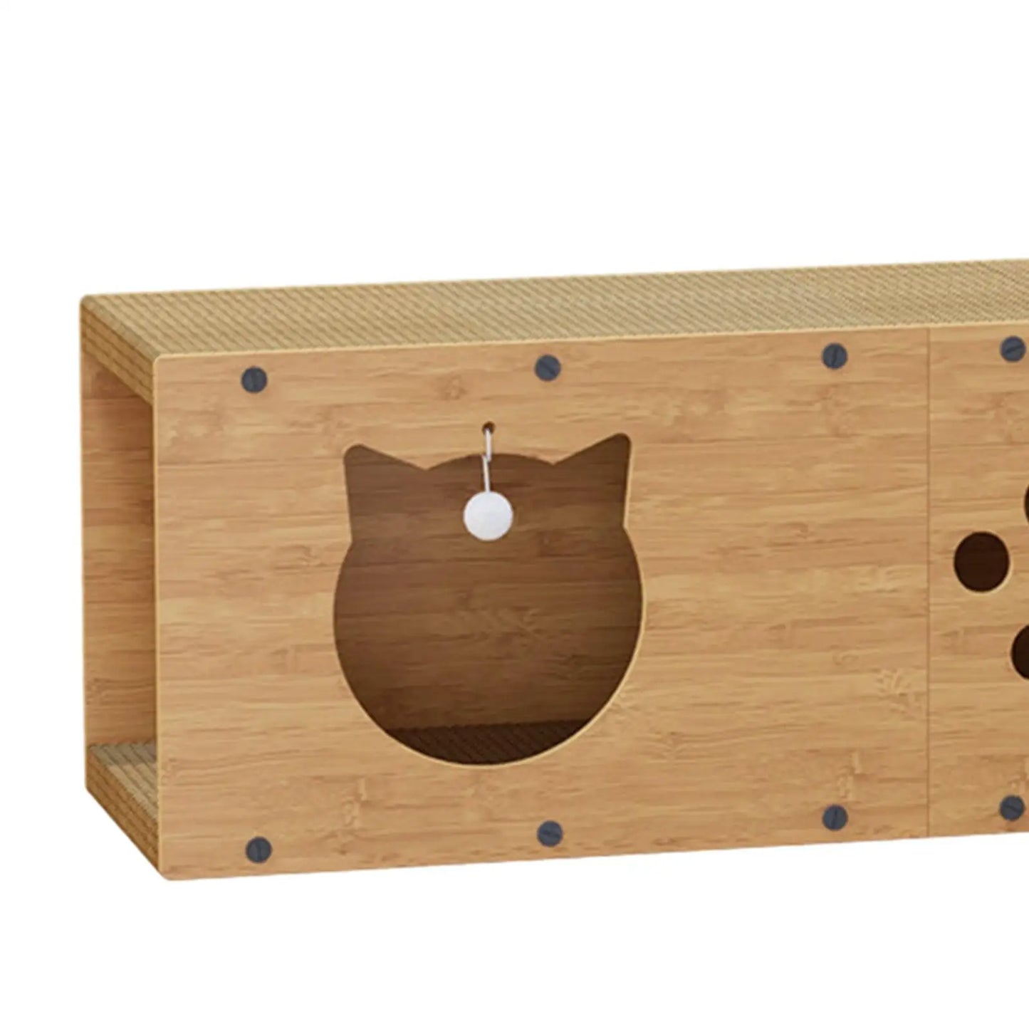 Multifunctional Cat Tunnel Scratcher & Hideaway – Interactive Cat House & Scratching Board