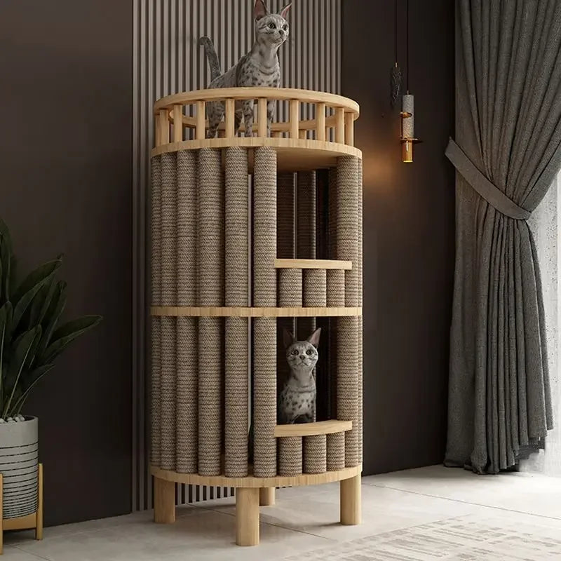 Multi-Story Cat Nest & Climbing Frame – Cat Villa