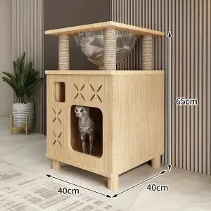 Multi-Story Cat Nest & Climbing Frame – Cat Villa