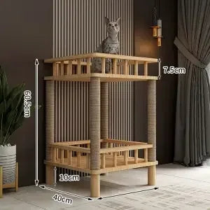 Multi-Story Cat Nest & Climbing Frame – Cat Villa