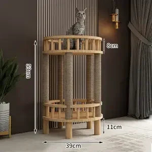 Multi-Story Cat Nest & Climbing Frame – Cat Villa