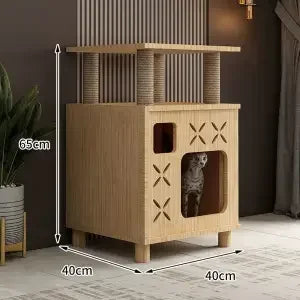 Multi-Story Cat Nest & Climbing Frame – Cat Villa