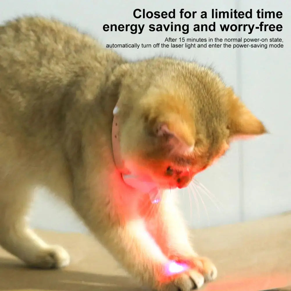 Wearable Automatic Cat Toys,with Light Point,Interactive Self Entertainment Laser,Cat Teasing Collar Laser Tease,for Indoor Cats