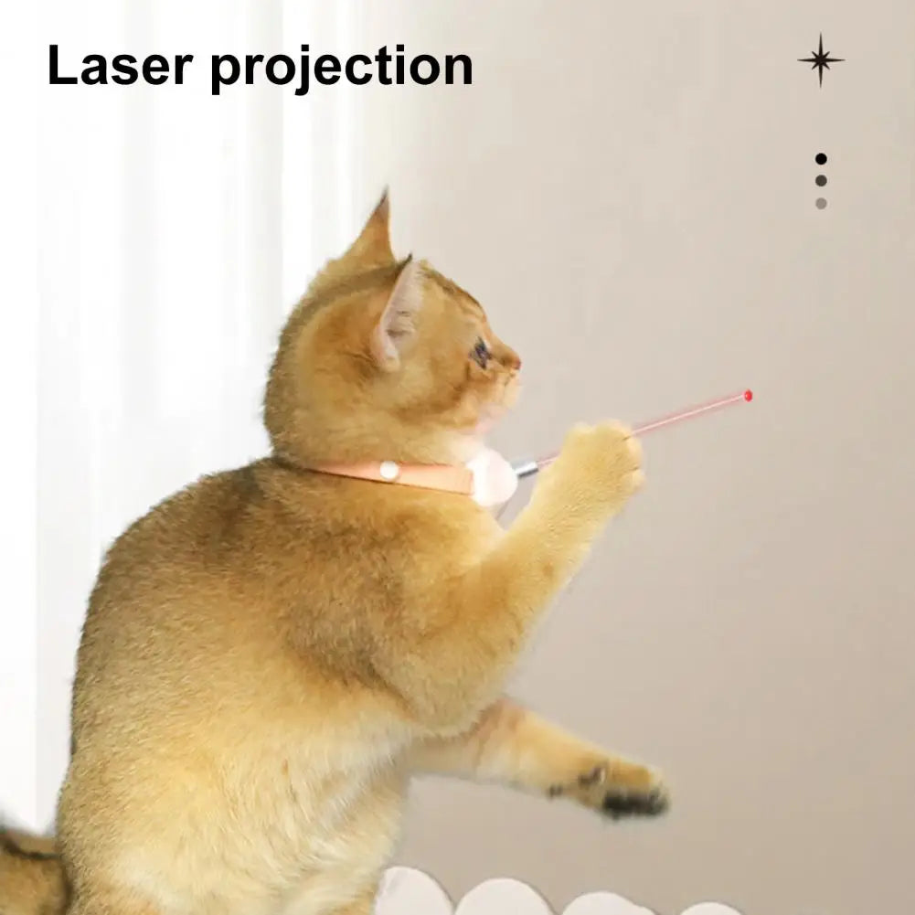 Wearable Automatic Cat Toys,with Light Point,Interactive Self Entertainment Laser,Cat Teasing Collar Laser Tease,for Indoor Cats