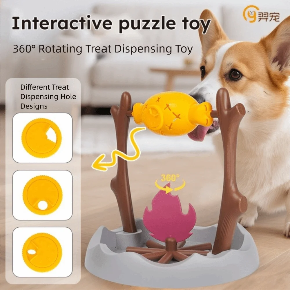 Roasted Chicken Leg Cat Leaking Food Toy Rotating Food Leakage Device Pet Cat Dog Toy Slow Feeding Relieve Boredom Slow Feeder