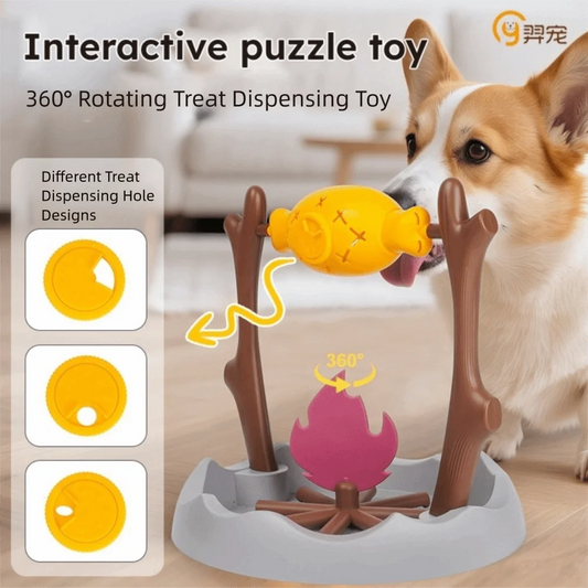 Roasted Chicken Leg Cat Leaking Food Toy Rotating Food Leakage Device Pet Cat Dog Toy Slow Feeding Relieve Boredom Slow Feeder